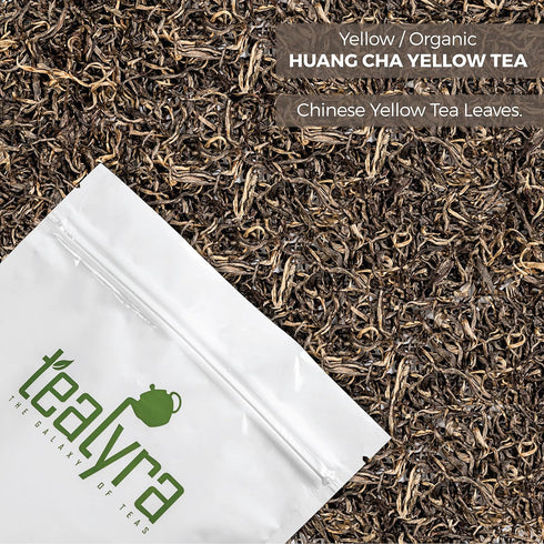 Tealyra Huang Cha - Best Chinese Yellow Loose Leaf Tea - Rare Yellow Tea - Antioxidants Rich - Medium Caffeine - 110g