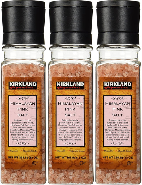 Kirkland Signature Himalayan Pink Salt - Pack of 3 (13 Oz. X 3)
