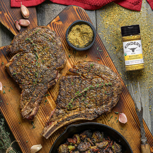 Kinder's Organic Buttery Steakhouse Rub, 3 oz (2 Pack), Premium Quality Seasoning