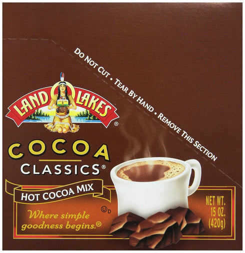 COCOA CLASSICS 1.25-Ounce Packets (Pack 36) Land O Lakes , Mint & Chocolate Hot Cocoa Mix