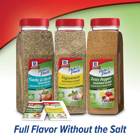 McCormick Perfect Pinch Signature Seasoning, 21 oz - 14 Premium Herbs and Spices in One Container