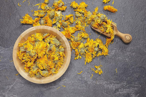 1LB (16Oz) 100% 1 lbs. Calendula Tea CERTIFIED Organic Whole Flower Herbal Tea (Calendula Officinalis), Caffeine Free