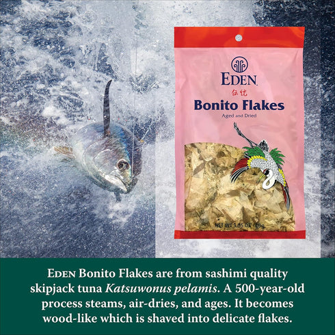 1.05 oz (2-Pack) Eden Japanese Bonito Flakes, Shaved Skipjack Tuna, Katsuobushi , Traditionally Aged and Dried