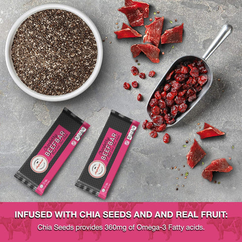 Premium Aufschnitt Products 24 Count Aufschnitt Beef Bars - High Protein Snack with Grass Fed Beef - Kosher, and Keto