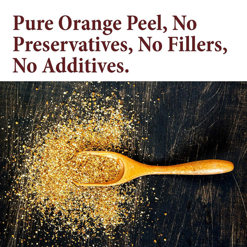The Spice Way Orange Peel Granules (4 oz), Preservative-Free for Cooking, Baking, and Tea