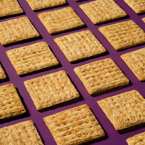 6 8.5 oz Triscuit Balsamic Vinegar & Basil Whole Grain Wheat Crackers, Lunch Snacks, Bulk Snack Crackers, - Boxes