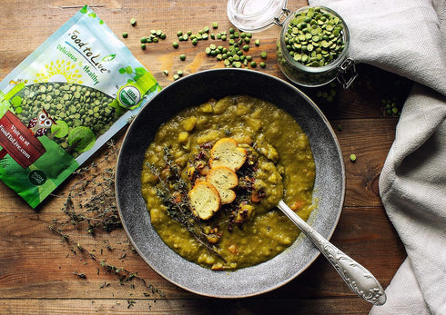1 Food to Live Organic Green Split Peas, Pound Non-GMO, Dried, Vegan, Kosher, Bulk. Easy to Cook. Great Source