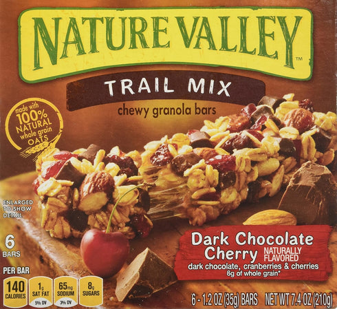Nature Valley Chewy Trail Mix, Dark Chocolate Cherry Granola Bars 7.4 Oz