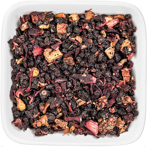 Tealyra Grandma's Garden Berry Fruit Tea Blend, Hibiscus and Berries Herbal Loose Leaf Tea, 220g (8-ounce)