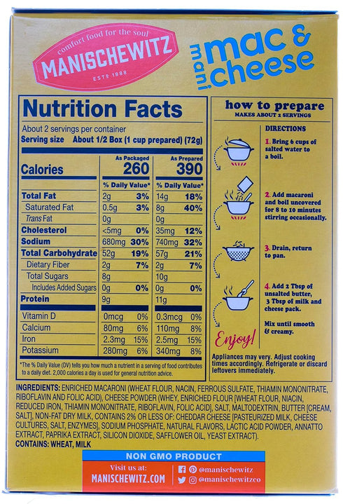 5.5 oz Manischewitz Macaroni & Cheese