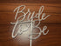 Rose Gold Bride To Be Cake Topper, Bridal Wedding Shower Cake Decorations (Double-sided Glitter)