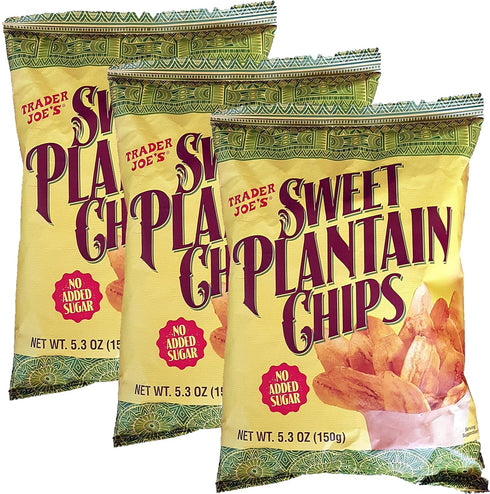 Trader Joe's Trader Joes Sweet Plantain Chips,5.3 oz each - 3 Pack