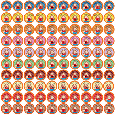 Crave Beverages Flavored Coffee Pods Sampler, Compatible with 2.0 K-Cup Brewers, Single