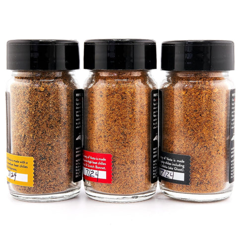 Benny T's Vesta SET - GIFT - Dry Hot Sauce (Hot, Very Hot, Ghost)