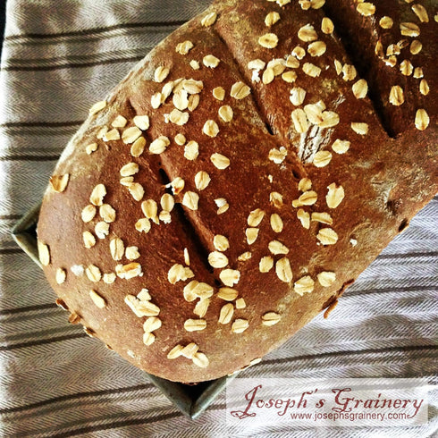 8 lbs, Joseph's Grainery Hard Red Whole Wheat Flour, Freshly Ground Flour, Non-GMO, Kosher Certified, No Additives