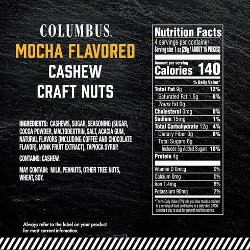 4oz (Pack 2) COLUMBUS Mocha Cashew