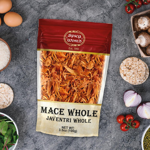 Spicy World 3.5oz (100g) Mace Whole - Javathri, Pure, Natural, Nutmeg's Rind