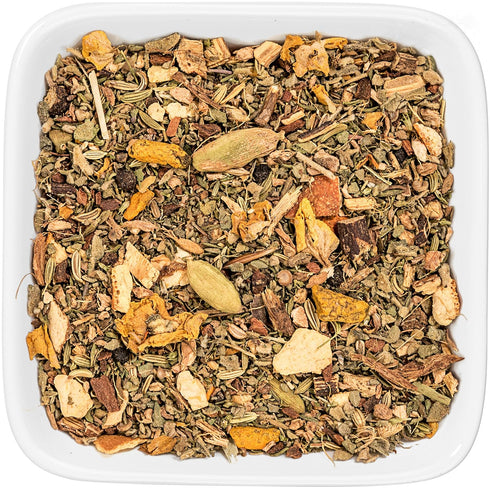 Tealyra Holistic Health Tea, Turmeric Healthy Tonic with Ginger, Fennel, Cinnamon, Caffeine-Free, 224g (8-ounce)