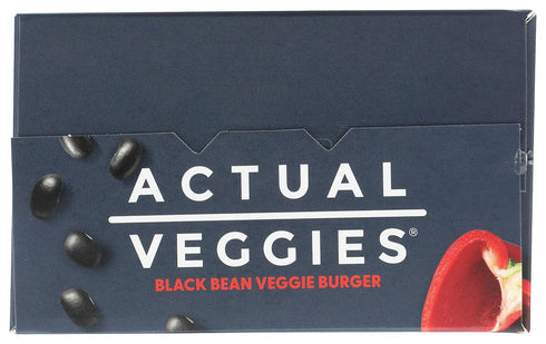 Actual Veggies Frozen, 12 , Burger Plant Based Black Grocery Ounce