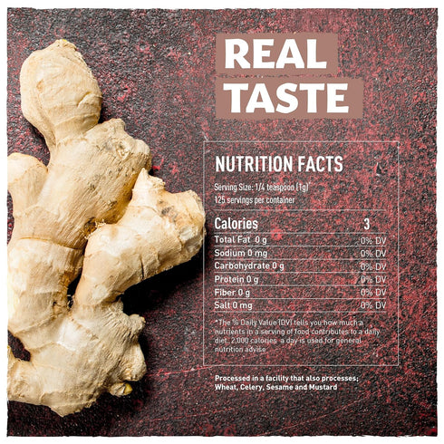 Eastanbul Ginger Root, 4.4oz Whole Dried Ginger Roots, Dried Raw Ginger, Sun-Dehydrated Ginger, For Crushed Ginger, Culinary Grade Dried Ginger No Sugar, Ginger Root Herb, Dried Ginger for Tea