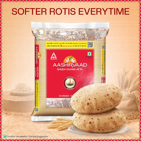 Aashirvaad 11lb Whole Wheat Atta