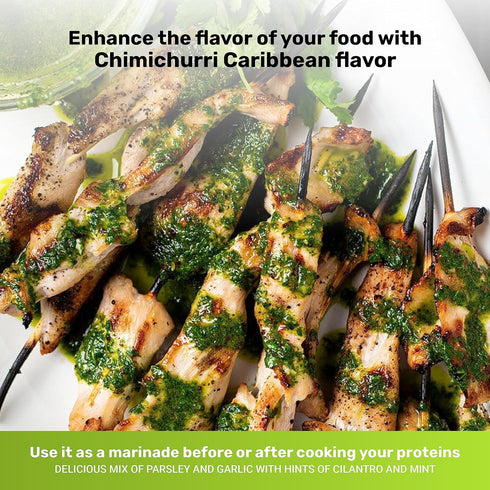 Gaucho Ranch Chimichurri Sauce Caribbean 12.5oz - Gluten Free, Keto, Vegan, Ideal for Meat
