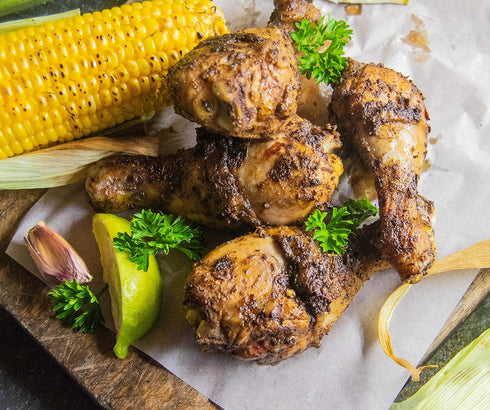 Premium Jamaican Jerk Seasoning - 750 gr/ 32 oz. - Grill delights, No MSG (Jerk Seasoning Mild, 750 gram). For Fish, Chicken, Meats, Anything. A Vacation For Your Mouth.