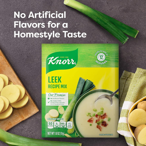 Knorr Soup Mix and Recipe Mix, Leek, No Artificial Flavors, 1.8 oz, Pack of 12