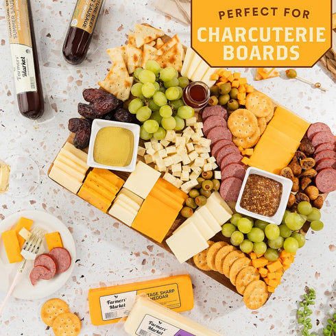 Gourmet Farmers Market Charcuterie Sampler with Seasonal Treats