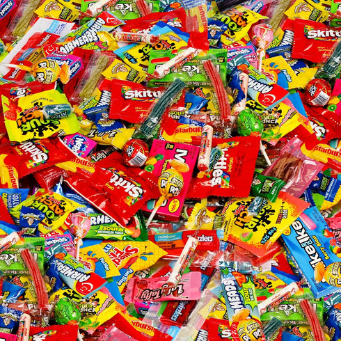 ONE CANDY WAY Bulk Candy Mix Variety Pack 5lb Assortment of Individually Wrapped Chewy &