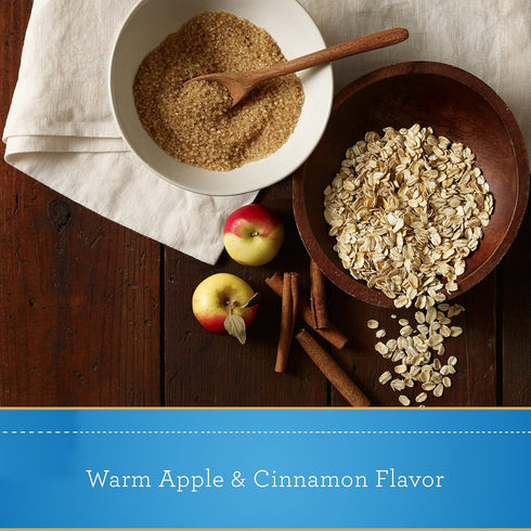 15.1 (Pack 4) Quaker Instant Oatmeal, Apples & Cinnamon, Breakfast Cereal, Ounce