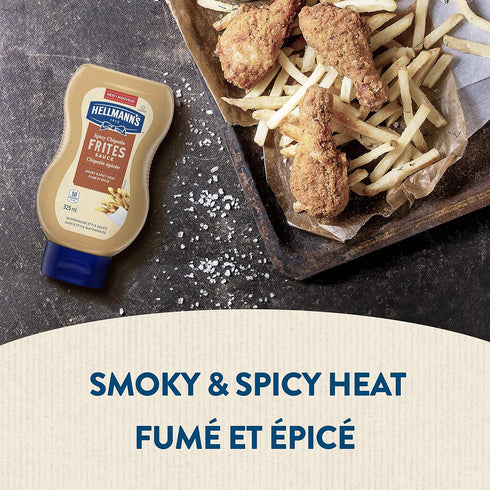 HELLMANN'S 325ml/11 oz., Spicy Chipotle Frites Mayo Style Sauce, (Imported from Canada)
