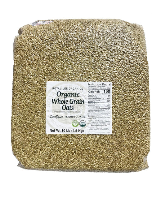 Royal Lee Organics Organic Gluten Free Grain Oat Groats 10 lb bag