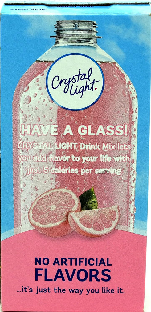 10-Packet (Pack 9) Crystal Light On The Go Pink Lemonade, Box