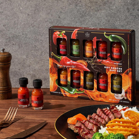 Set, Pack Set 10 Master Hot Sauce Collection Sampler Gourmet Flavors Include Habanero, Scotch Bonnet, Jalapeno