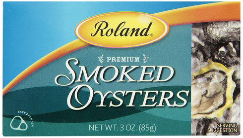 Roland Foods Premium Smoked Oysters, Wild Caught, 3 Oz Tin