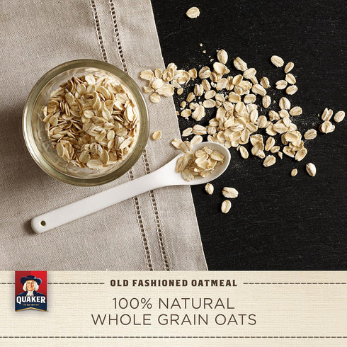 18 oz (Pack 6) Quaker Old Fashioned Oatmeal, Canister