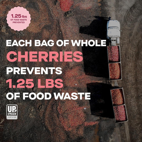 4 oz, Pack 3 Hello! Im Ugly Dried Cherries Unsweetened Fruit Snacks, No Sugar Added, Healthy Sweet Snacks, Upcycled