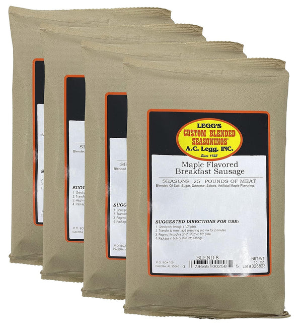 Generic A.C. Legg - Maple Breakfast Sausage, 4 Pack - 10 Ounce each