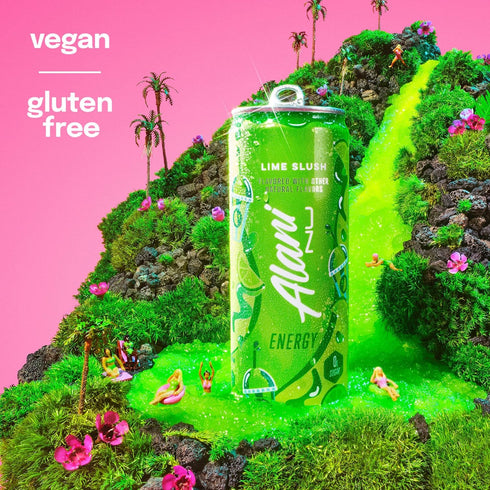 (Pack 12) Alani Nu Lime Slush Sugar Free Energy Drink