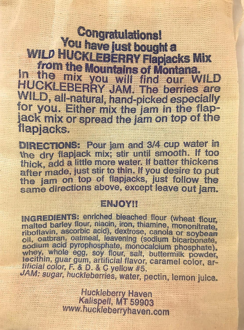 Huckleberry Haven 12 Pancake Mix Flap Jacks Ounce