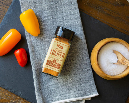 Saint Lucifer Spice Co Habanero Table Spice, number 11, 2.4 ounce glass bottle, Gluten Free, Vegan