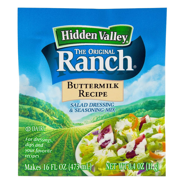 Hidden Valley Buttermilk Ranch Salad Dressing & Seasoning Mix, Gluten Free, 1 Packet