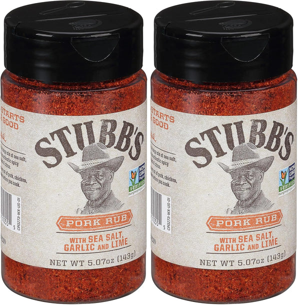 Stubb's Pork Rub, 5.07 oz (Pack of 2)