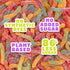 Gummy Gummies, 150g SmartSweets Worms, Gluten Free Healthy Snacks for Adults & Kids, Fun Chewy Candy, Low Calorie, Low