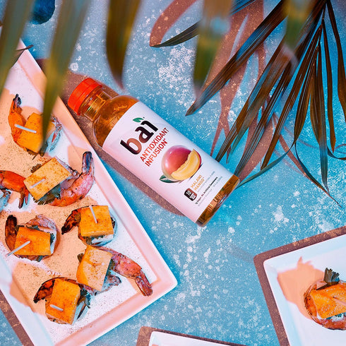 18 (Pack 12) Bai Flavored Water, Malawi Mango, Antioxidant Infused Drinks, Fluid Ounce Bottle